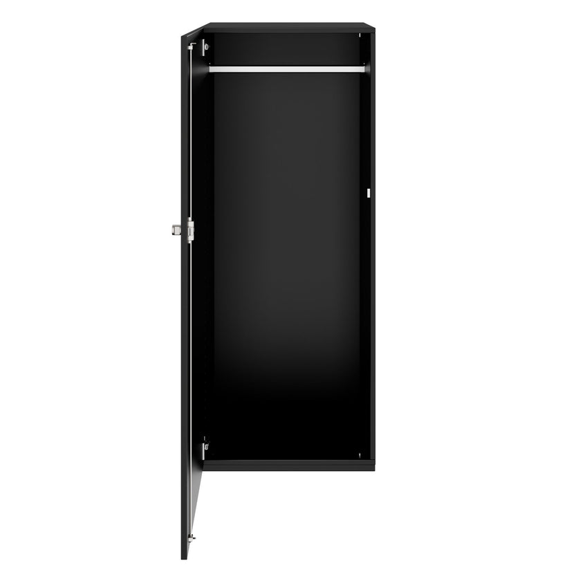 PRO Gabinetto di Cloakroom | 4 OH, 400 - 600 x 1510 mm, morbido, nero