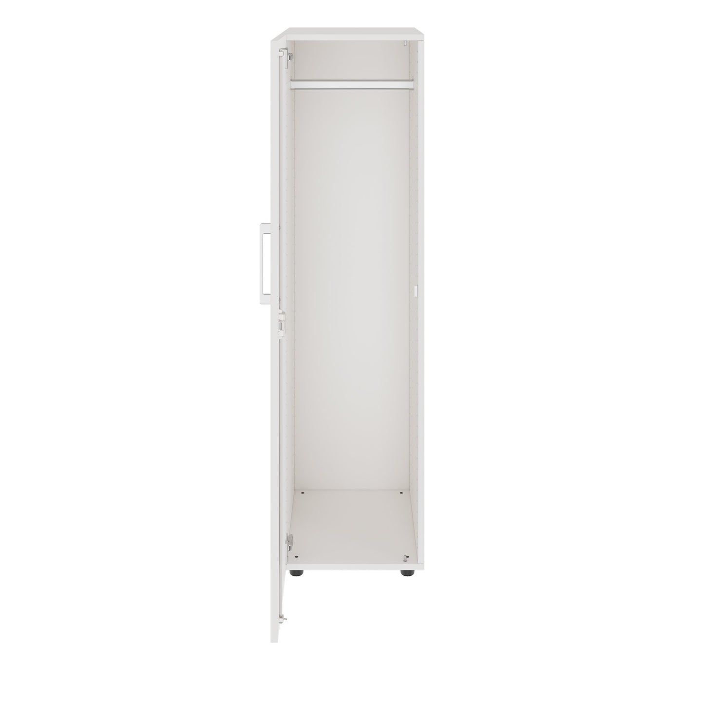 PRO Gabinetto di Cloakroom | 4 OH, 400 - 600 x 1510 mm, morbido, bianco