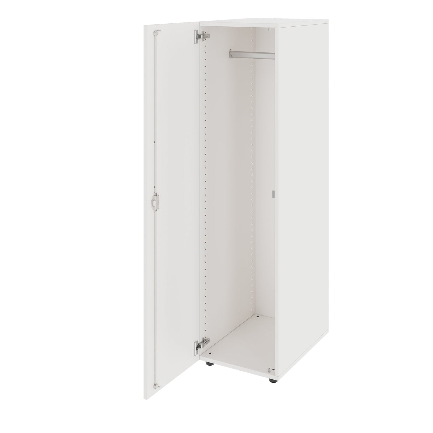 PRO Gabinetto di Cloakroom | 4 OH, 400 - 600 x 1510 mm, morbido, bianco