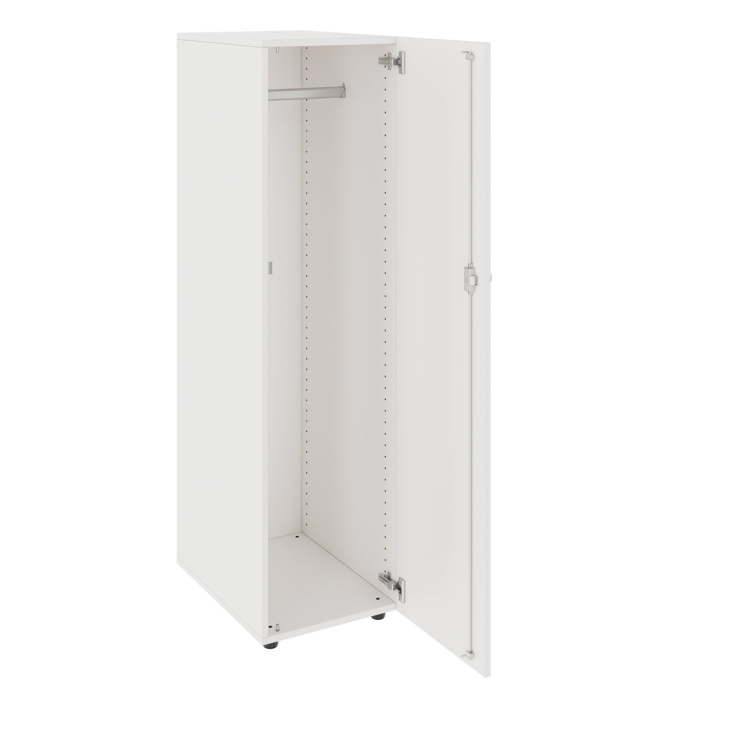 PRO Gabinetto di Cloakroom | 4 OH, 400 - 600 x 1510 mm, morbido, bianco