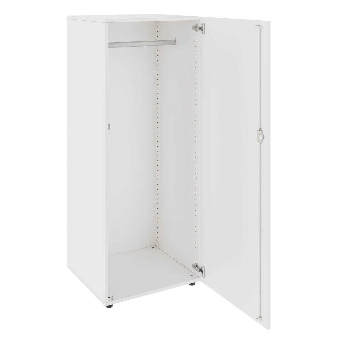 PRO Garderobenschrank | 4 OH, 400 - 600 x 1510 mm, Soft-Close, Weiß - 4 Lightbox Main Image