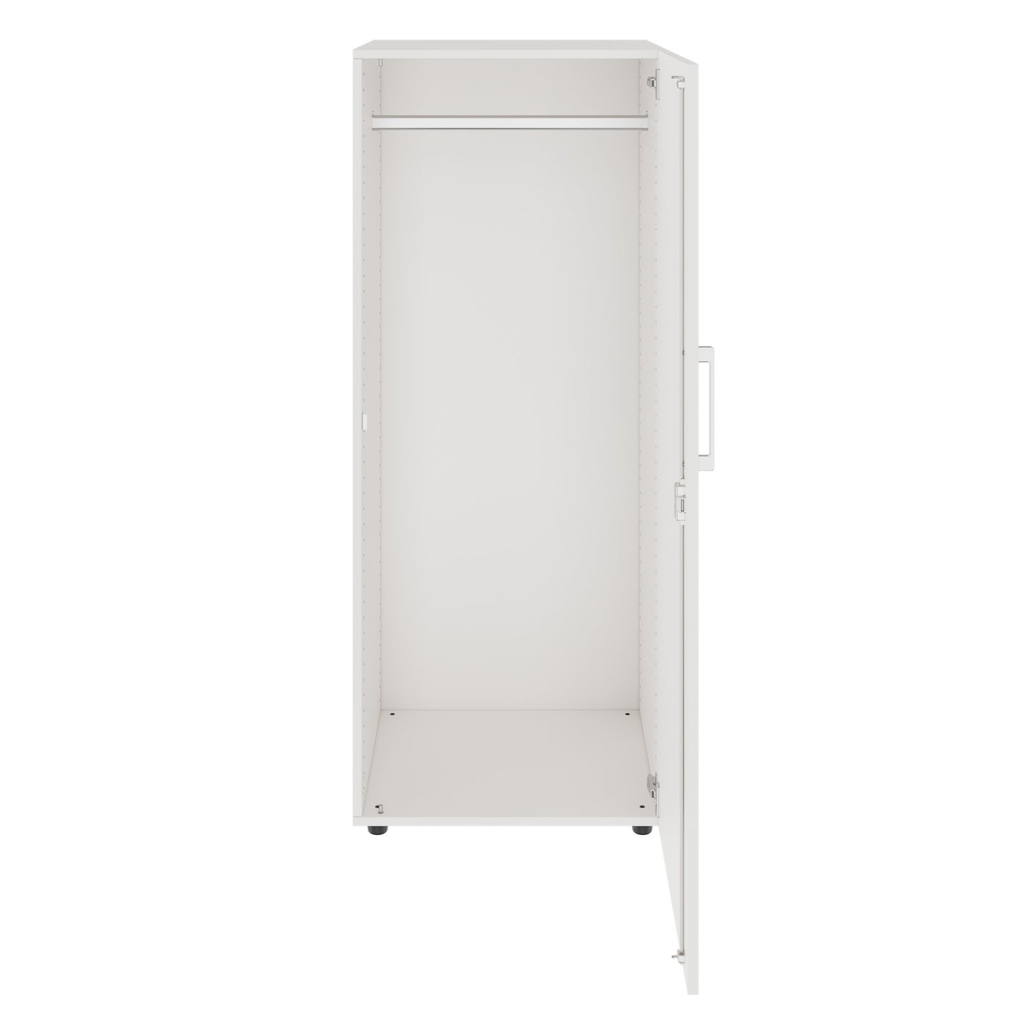 PRO Gabinetto di Cloakroom | 4 OH, 400 - 600 x 1510 mm, morbido, bianco