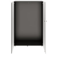 PRO Armoire de vestiaire | 4 oh, 800 - 1000 x 1510 mm, soft -close, graphite / blanc