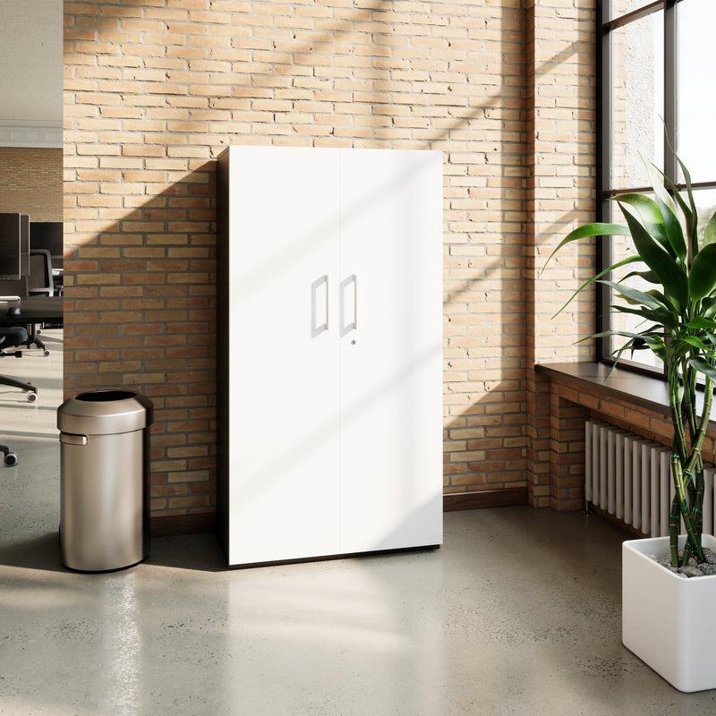 PRO Garderobenschrank | 4 OH, 800 - 1000 x 1510 mm, Soft-Close, Graphit / Weiß - 14 Main Image