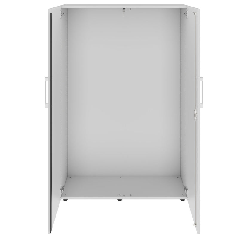 PRO Gabinetto di Cloakroom | 4 OH, 800 - 1000 x 1510 mm, morbido, grigio