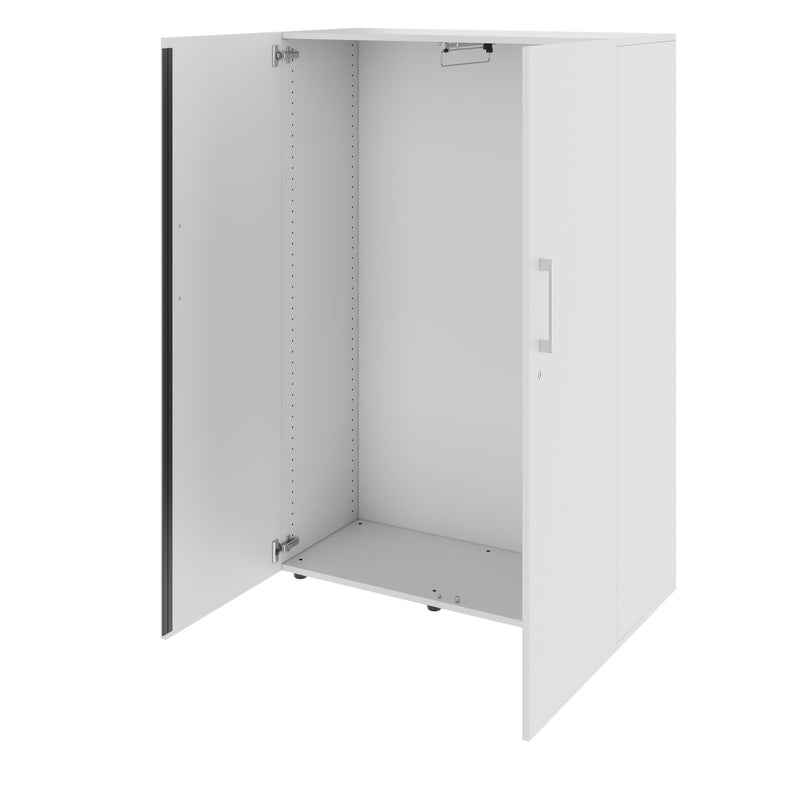PRO Garderobenschrank | 4 OH, 800 - 1000 x 1510 mm, Soft-Close, Grau - 4 Main Image