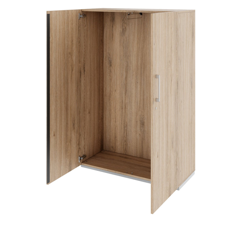 PRO Armoire vestiaire | 4 OH, 800 - 1000 x 1510 mm, fermeture douce, chêne nature  - 4 Main Image