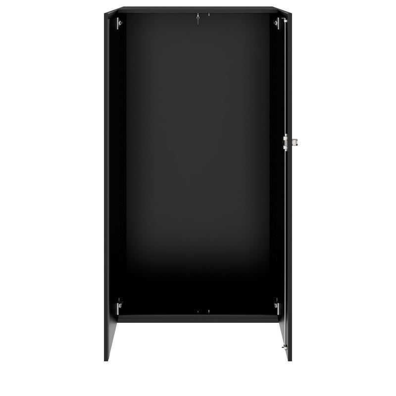 PRO Armoire vestiaire | 4 UH, 800 - 1000 x 1510 mm, fermeture Soft-Close, noir  - 3 Main Image
