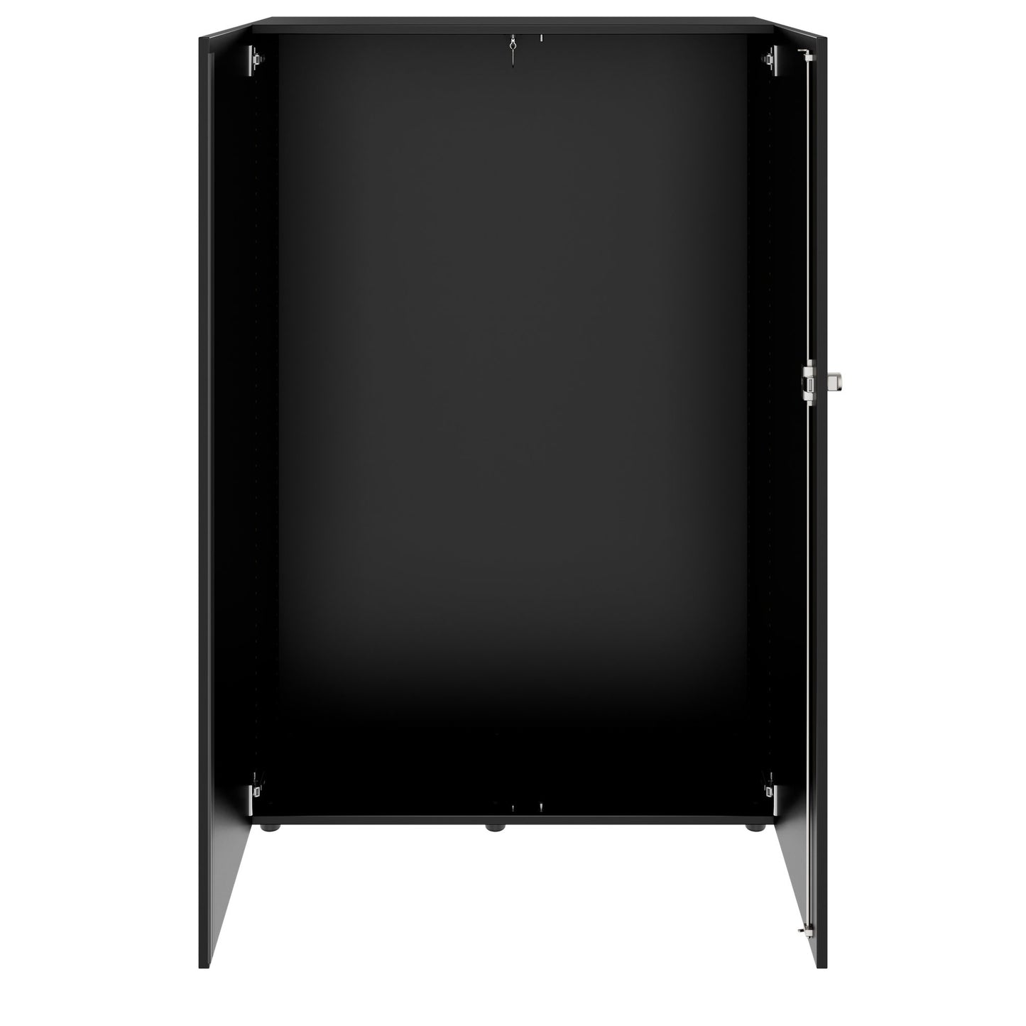 PRO Gabinetto di Cloakroom | 4 OH, 800 - 1000 x 1510 mm, morbido, nero