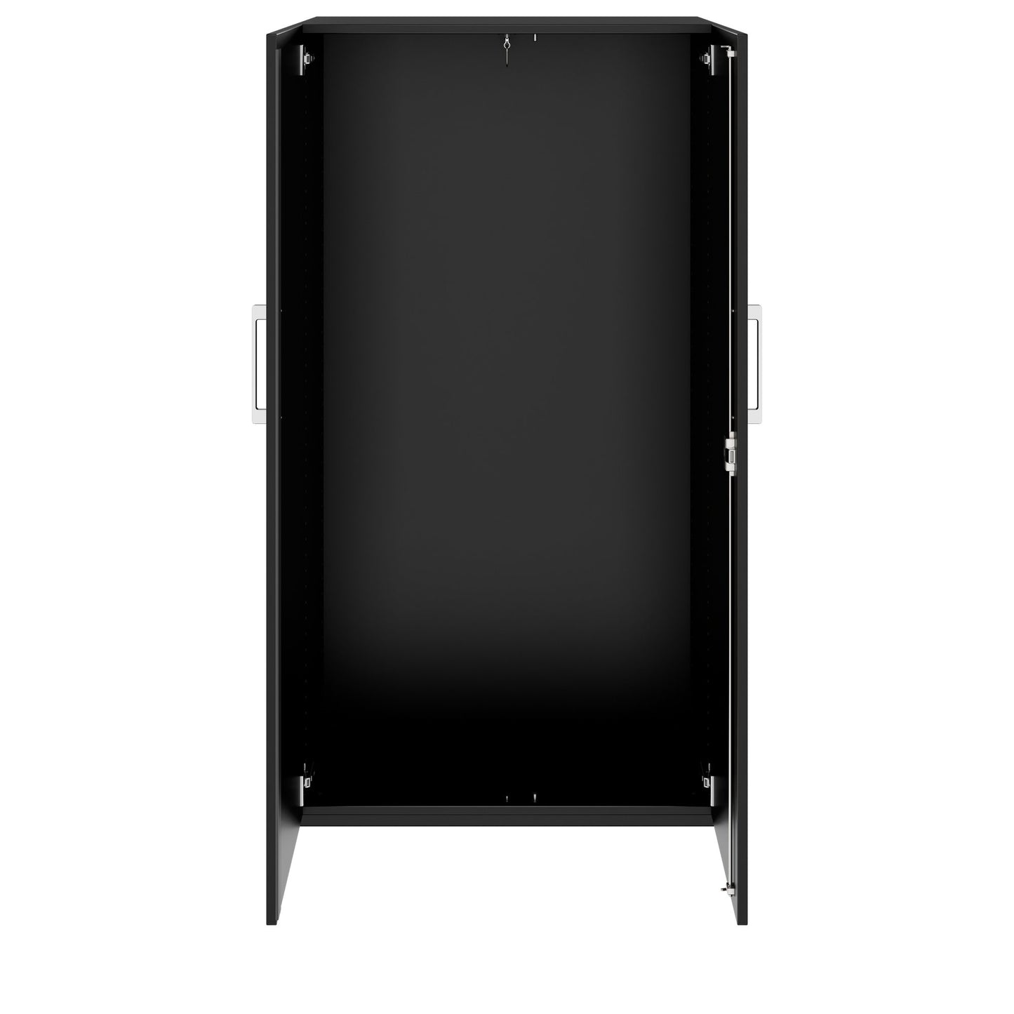 PRO Gabinetto di Cloakroom | 4 OH, 800 - 1000 x 1510 mm, morbido, nero