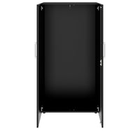 PRO Gabinetto di Cloakroom | 4 OH, 800 - 1000 x 1510 mm, morbido, nero