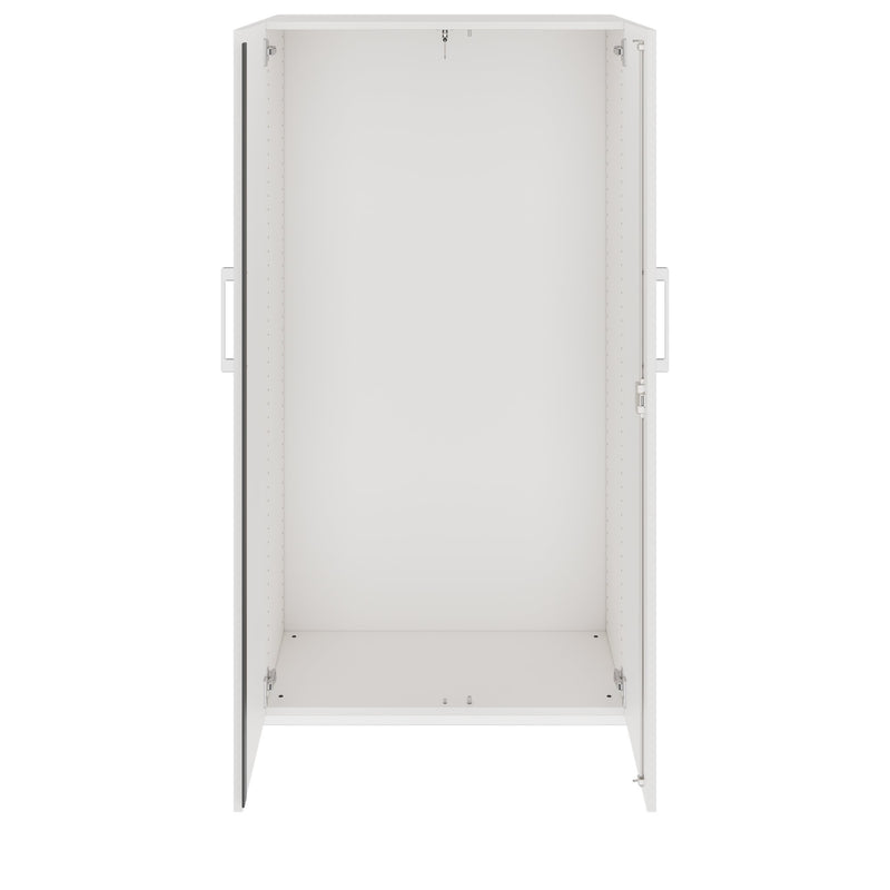 PRO Garderobenschrank | 4 OH, 800 - 1000 x 1510 mm, Soft-Close, Weiß - 6 Main Image