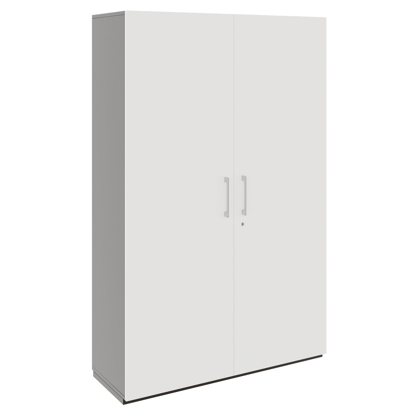 PRO Garderobenschrank | 5 OH, 1200 x 1880 mm, mit Regal, Soft-Close, Graphit / Weiss