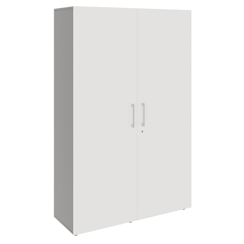 PRO Gabinetto di Cloakroom | 5 OH, 1200 x 1880 mm, con scaffale, morbido, grafite / bianco