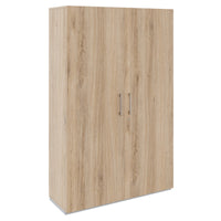 PRO Garderobenschrank | 5 OH, 1200 x 1880 mm, mit Regal, Soft-Close, Natureiche