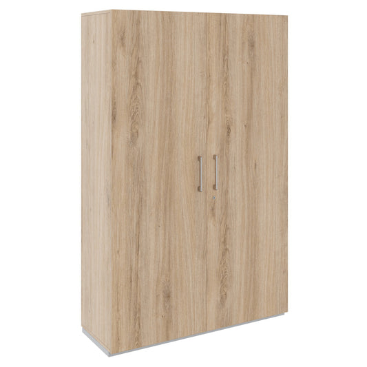 PRO Gabinetto di Cloakroom | 5 OH, 1200 x 1880 mm, con scaffale, chiusura morbida, quercia naturale