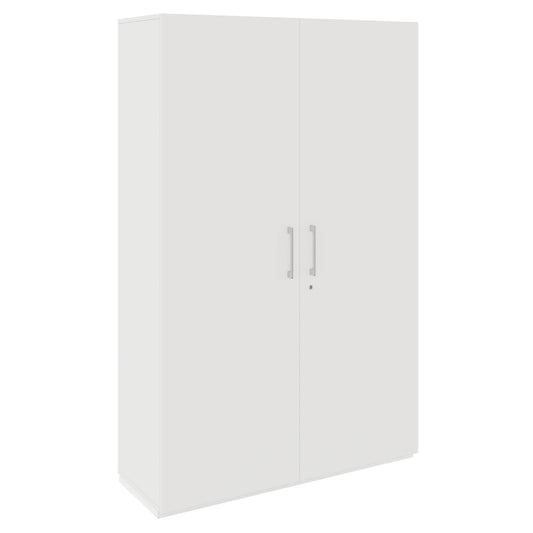 PRO Gabinetto di Cloakroom | 5 OH, 1200 x 1880 mm, con scaffale, morbido, bianco