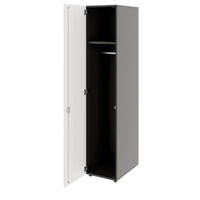 PRO Armoire de vestiaire | 5 oh, 400 - 600 x 1880 mm, Soft -Close, graphite / blanc