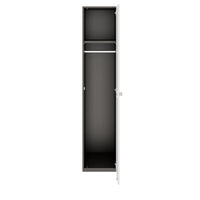 PRO Armoire de vestiaire | 5 oh, 400 - 600 x 1880 mm, Soft -Close, graphite / blanc