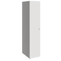 PRO Armoire de vestiaire | 5 oh, 400 - 600 x 1880 mm, Soft -Close, graphite / blanc