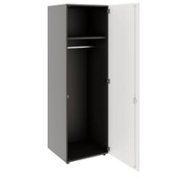 PRO Armoire de vestiaire | 5 oh, 400 - 600 x 1880 mm, Soft -Close, graphite / blanc