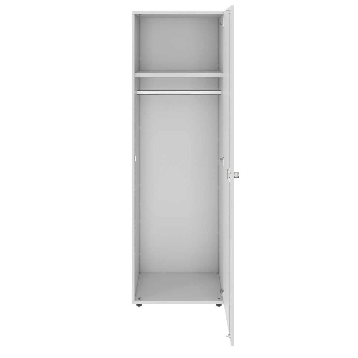 PRO Garderobenschrank | 5 OH, 400 - 600 x 1880 mm, Soft-Close, Grau - 3 Lightbox Main Image