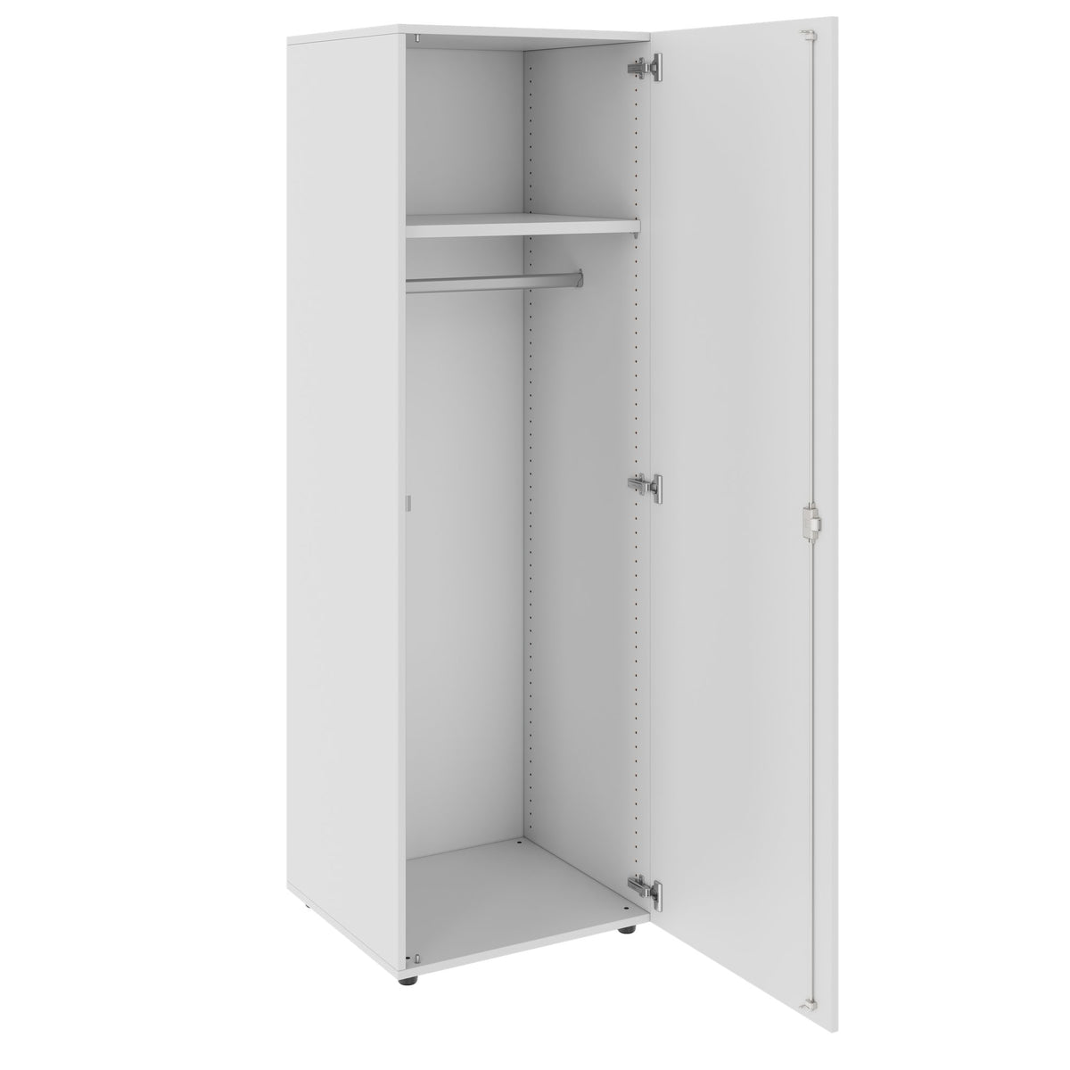 PRO Garderobenschrank | 5 OH, 400 - 600 x 1880 mm, Soft-Close, Grau - 4 Lightbox Main Image