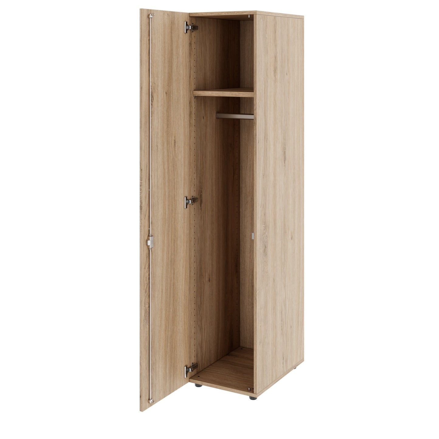 PRO Armoire de vestiaire | 5 oh, 400 - 600 x 1880 mm, soft-close, chêne naturel