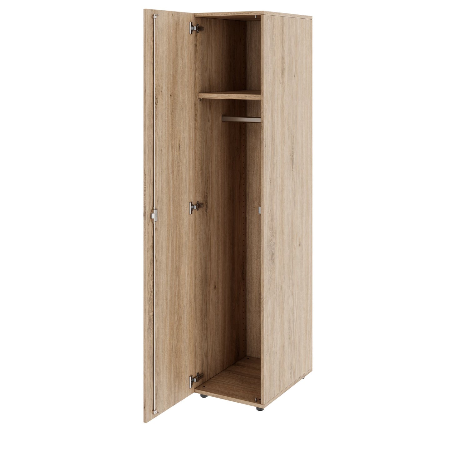 PRO Armoire de vestiaire | 5 oh, 400 - 600 x 1880 mm, soft-close, chêne naturel