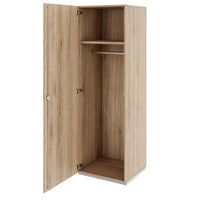 PRO Armoire de vestiaire | 5 oh, 400 - 600 x 1880 mm, soft-close, chêne naturel