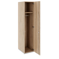 PRO Armoire de vestiaire | 5 oh, 400 - 600 x 1880 mm, soft-close, chêne naturel