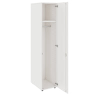 PRO Cloakroom cabinet | 5 Oh, 400 - 600 x 1880 mm, soft -close, white