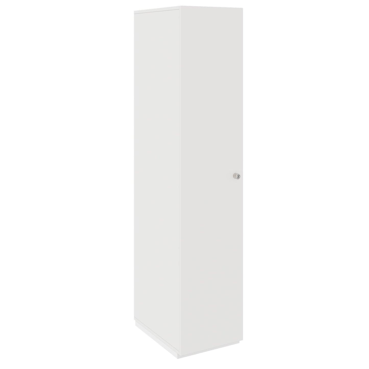 PRO Cloakroom cabinet | 5 Oh, 400 - 600 x 1880 mm, soft -close, white