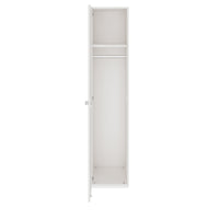 PRO Cloakroom cabinet | 5 Oh, 400 - 600 x 1880 mm, soft -close, white