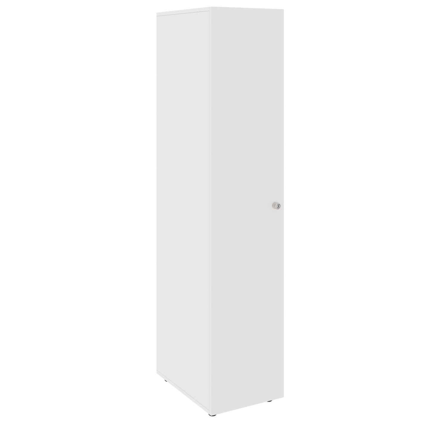 PRO Cloakroom cabinet | 5 Oh, 400 - 600 x 1880 mm, soft -close, white