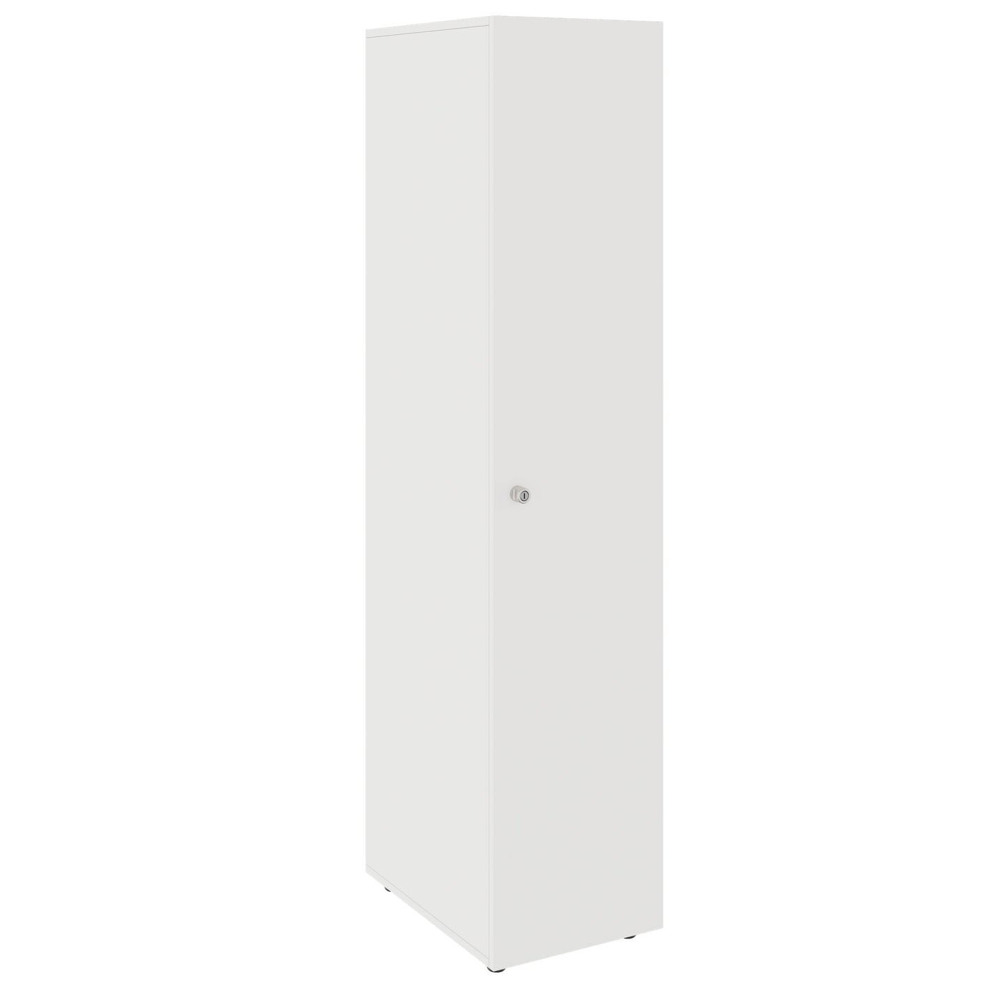 PRO Cloakroom cabinet | 5 Oh, 400 - 600 x 1880 mm, soft -close, white