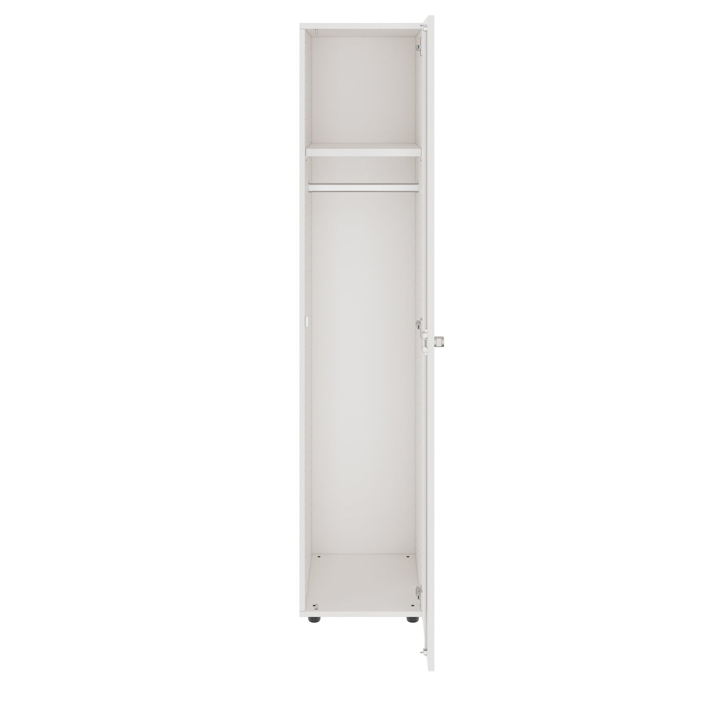 PRO Cloakroom cabinet | 5 Oh, 400 - 600 x 1880 mm, soft -close, white