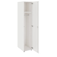 PRO Cloakroom cabinet | 5 Oh, 400 - 600 x 1880 mm, soft -close, white