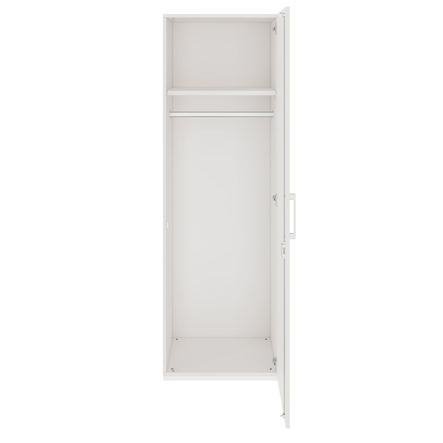 PRO Cloakroom cabinet | 5 Oh, 400 - 600 x 1880 mm, soft -close, white