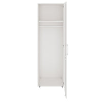 PRO Cloakroom cabinet | 5 Oh, 400 - 600 x 1880 mm, soft -close, white