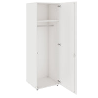 PRO Cloakroom cabinet | 5 Oh, 400 - 600 x 1880 mm, soft -close, white