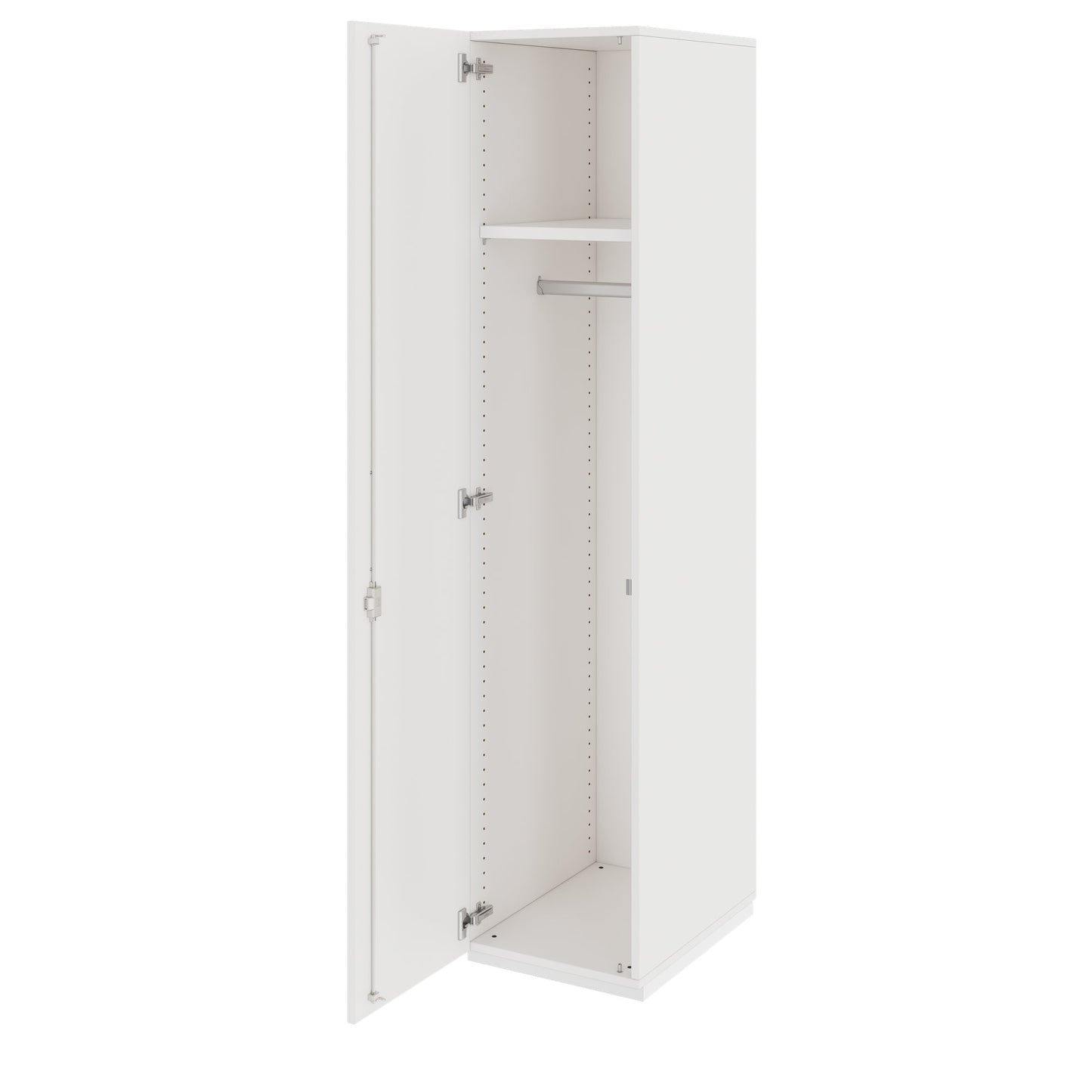 PRO Cloakroom cabinet | 5 Oh, 400 - 600 x 1880 mm, soft -close, white