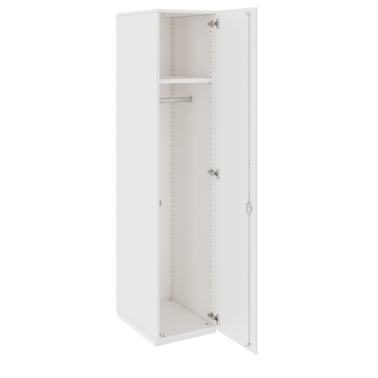 PRO Cloakroom cabinet | 5 Oh, 400 - 600 x 1880 mm, soft -close, white