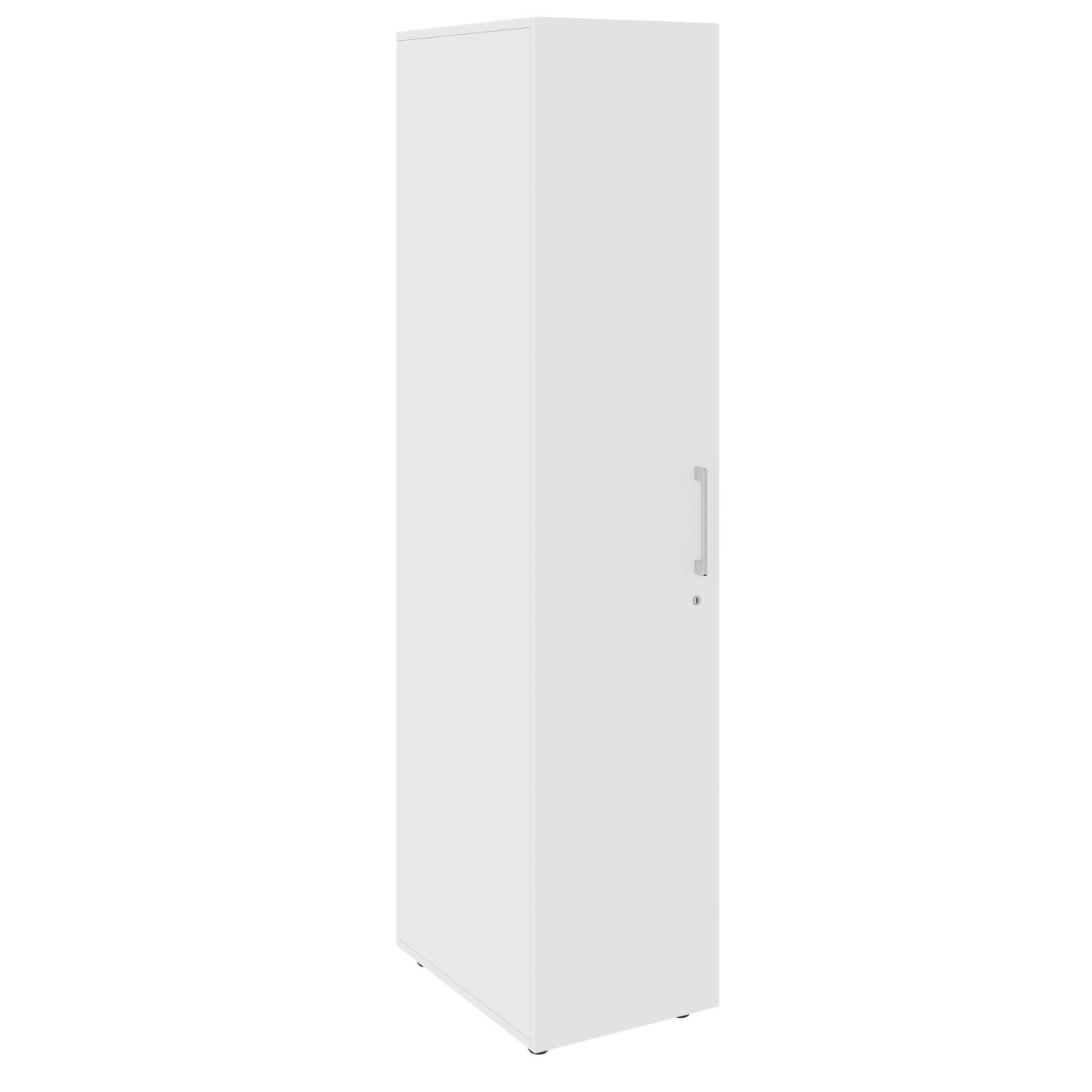 PRO Cloakroom cabinet | 5 Oh, 400 - 600 x 1880 mm, soft -close, white