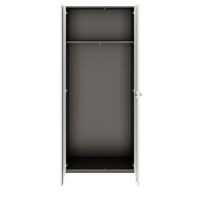 PRO Armoire de vestiaire | 5 oh, 800 - 1000 x 1880 mm, Soft -Close, graphite / blanc