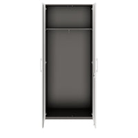 PRO Armoire de vestiaire | 5 oh, 800 - 1000 x 1880 mm, Soft -Close, graphite / blanc