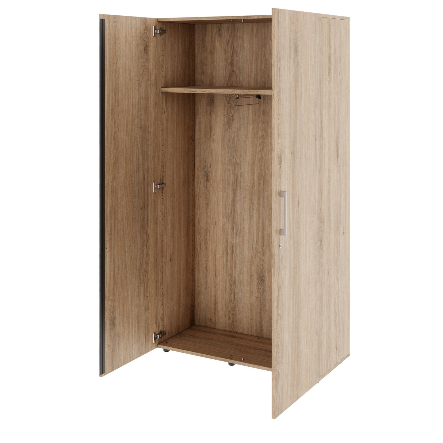 PRO Cloakroom cabinet | 5 Oh, 800 - 1000 x 1880 mm, soft -close, natural oak