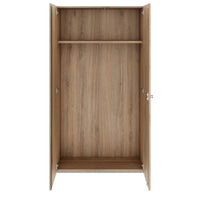 PRO Cloakroom cabinet | 5 Oh, 800 - 1000 x 1880 mm, soft -close, natural oak