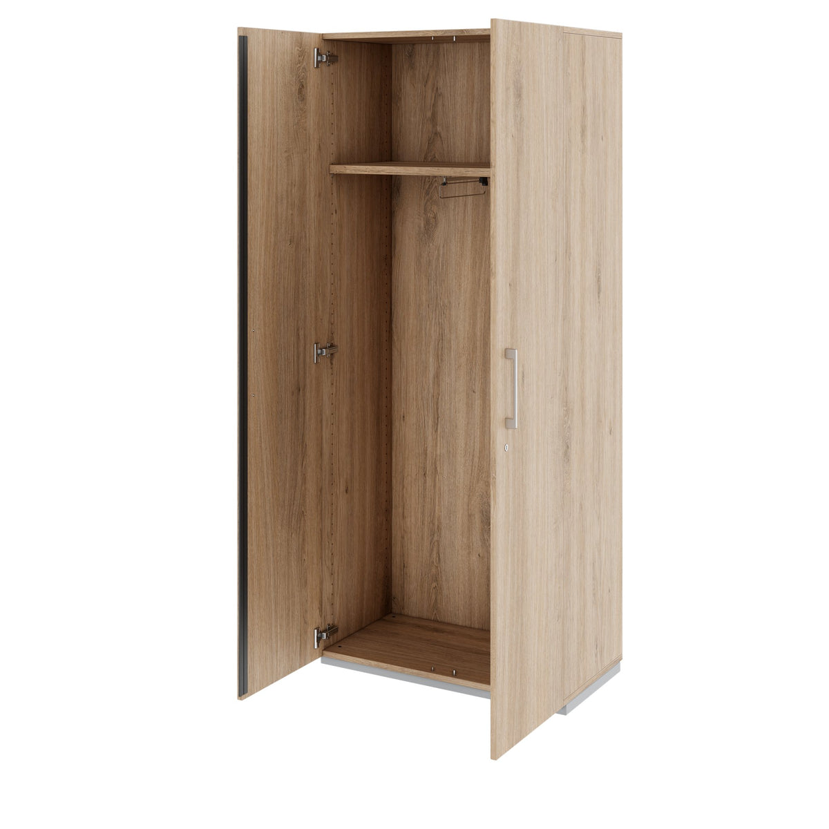 PRO Garderobenschrank | 5 OH, 800 - 1000 x 1880 mm, Soft-Close, Natureiche - 4 Lightbox Main Image