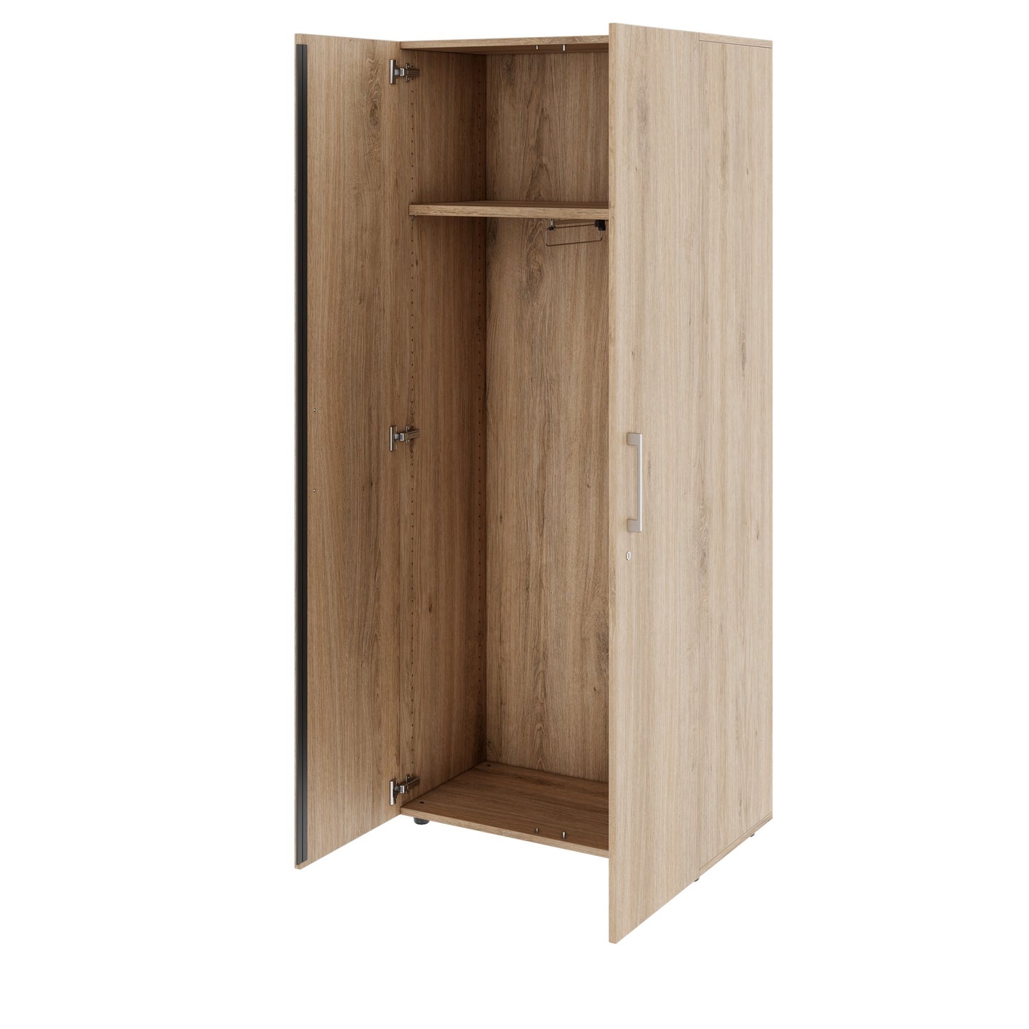 PRO Cloakroom cabinet | 5 Oh, 800 - 1000 x 1880 mm, soft -close, natural oak